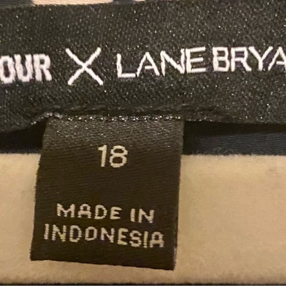 Glamour X Lane Bryant Black Floral Dress Sz 18 - Picture 3 of 5